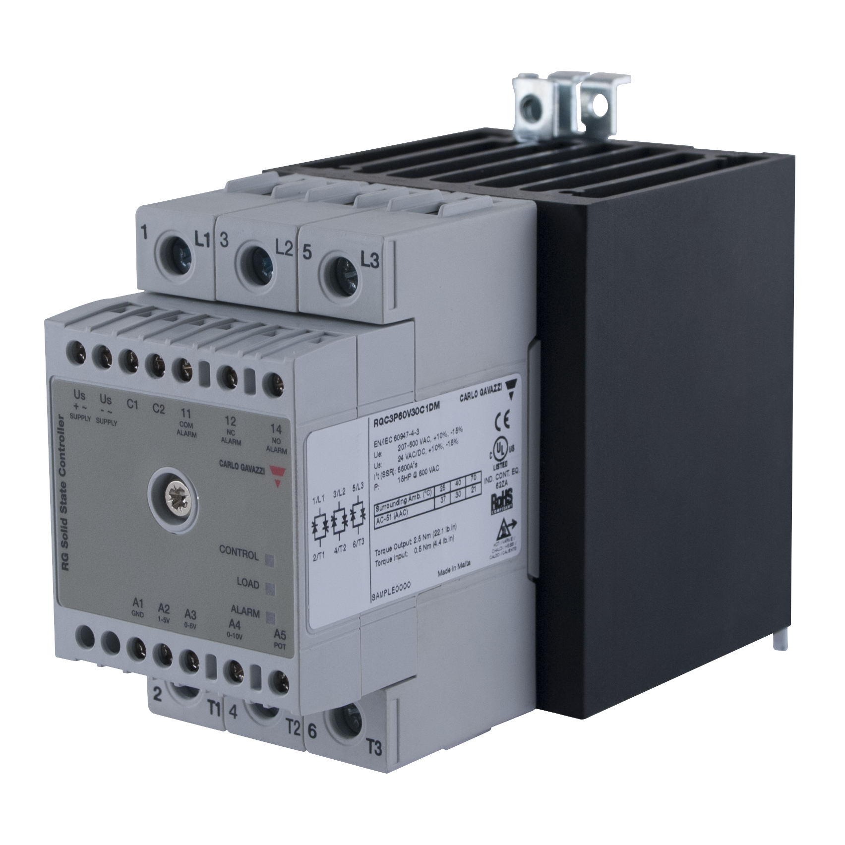 2-POL,SSR-1FULL CYCLE V IN 600V/2X40A 1200Vp-SENSE