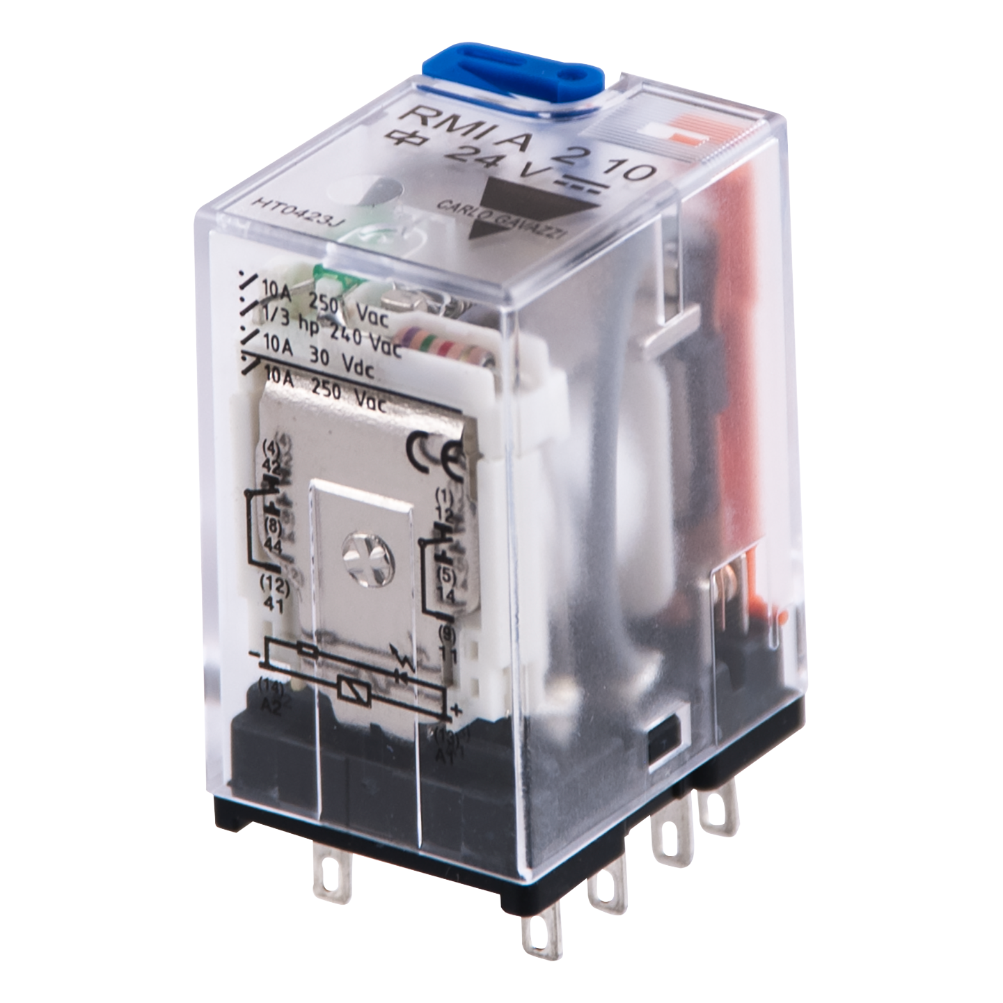 INDUSTRIRELÄ 2-POL 10A/24VDC