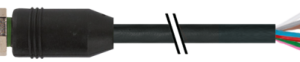 M12 FEMALE 0GR WITH CABLE PUR 8X0,25 BK UL/CSA+DRAGCHAIN 10M