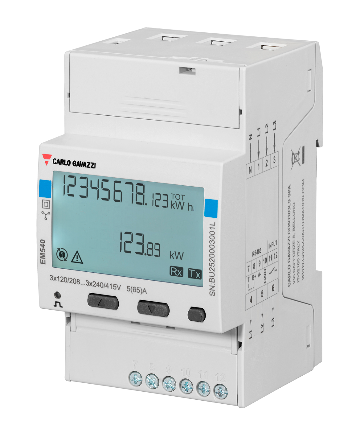 ENERGIMÄTARE MID 65A RS485 DIG IN - 0954022