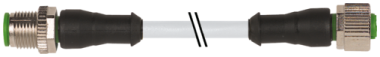 M12 M STR./M12 F STR. PUR-OB 4X0,34 GREY 5M