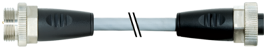 7/8'' M/7/8'' F STR. PUR-JBZ 5X1,5 GREY 4M