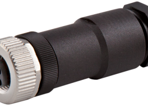 M12 POWER FEMALE 0° SCREW TERM 4-POL., MAX. 1,5MM², 8 - 10MM