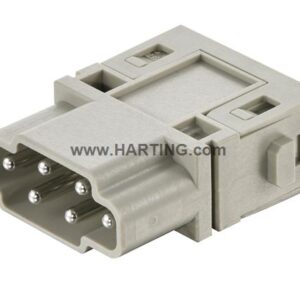 HAN E PUSH-IN MODULE, MALE 0,5-2,5MM²