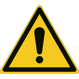 LAMINATED WARNING STICKER GENERAL W001
