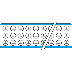 VOLTAGE MARKER SIM TER 13 WHT 12.7X12MM