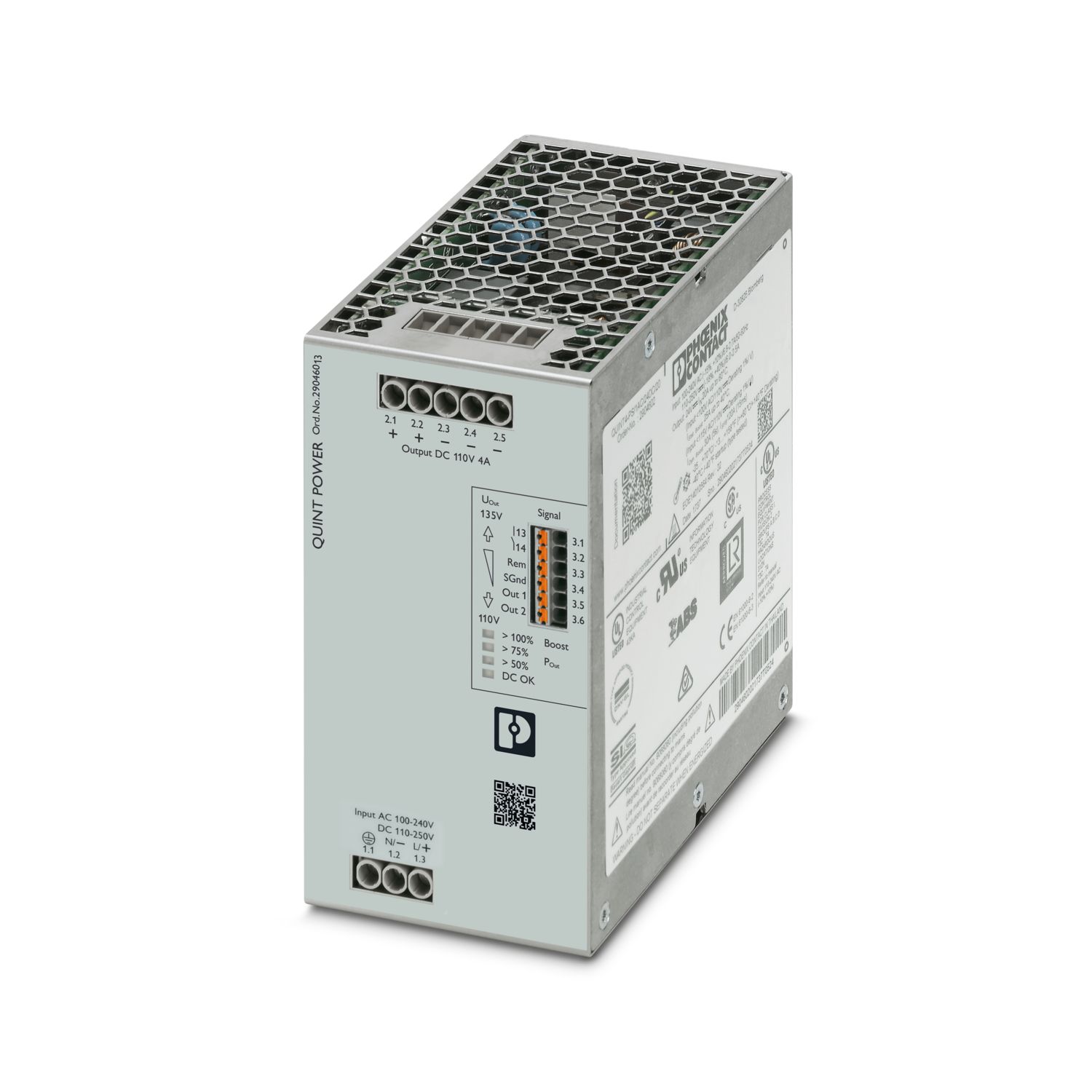 STRÖMFÖRSÖRJNING - QUINT4-PS/1AC/110DC/4