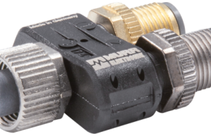 T-COUPLER SLIMLINE M12 FEMALE / 2X M12 MALE A-COD. 5-POL.