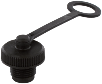 PROTECTION CAP FOR M12 FEMALE INCL. STRAP L=60MM. 14.5MM