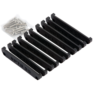 NARROW END CAPS, 10 PACK WITH SCREWS, FOR B-SERIES RACKS