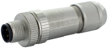 M12 MALE 0GR D-COD. PUSH-LOCK 4-POL. 0,08-0,75MM2 4-8MM CAT5
