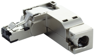 RJ45 MALE 90GR IDC 4-POL., MAX. 6,7MM, SHIELDED, CAT5