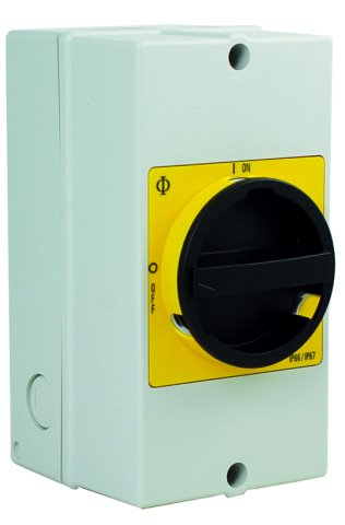 SÄKERHETSBRYTARE 3-P 32A 11KW EMC KAPSLAD