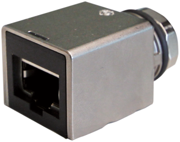 ADAPTOR M12 FEMALE 0° X-COD. /RJ45 0° 8-POL. SHIELDED CAT6A
