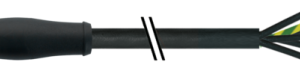 MQ15 FEMALE 0° WITH CABLE 600VAC PVC 6X1.5 SW 20M