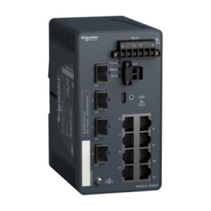 MODICON MANAGED SWITCH 8FE TX/4GE SFP