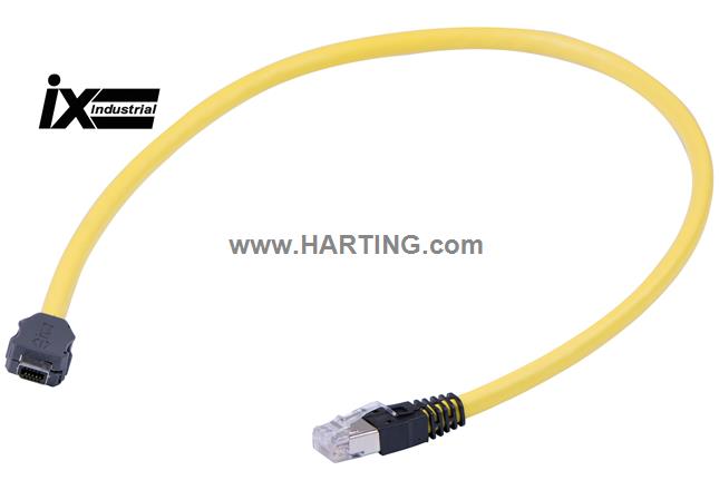 IX TYPE A - RJ45 AWG28 CAT6A PVC 1.0M