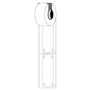 M6-25X75-B7598-WT LINERLESS POLYESTER CABLE TAG