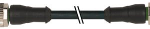 M12 KABLAGE 4P HANE RAK/HONA RAK SVART PUR 3.1M