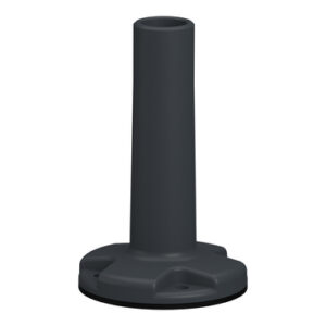 FÄSTPLATTA POLER I GRÅTT PLAST