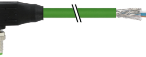 KABEL M12 MALE 90° D-KOD 3M SHIELDED