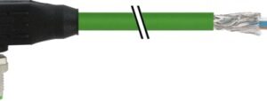 KABEL M12 MALE 90° D-KOD 3M SHIELDED
