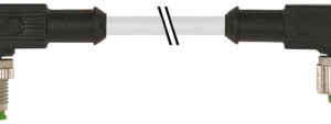 M12 M 90GR/M12 F 90GR PUR-OB 4X0,34 GREY   5M