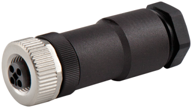 M12 POWER FEMALE 0° T-COD. SCREW TERMINAL 4-POL
