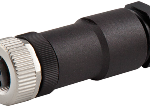 M12 POWER FEMALE 0° T-COD. SCREW TERMINAL 4-POL