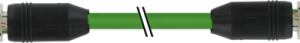 M12 M 0G/M12 M0GSHLDETHERNET PUR-OB 2X2X0,34  GREEN  25M