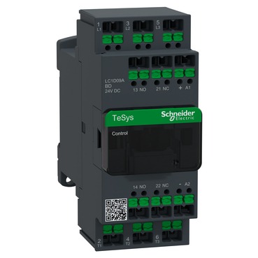 KONTAKTOR DECA 09A 3P 24V DC SNAP-IN
