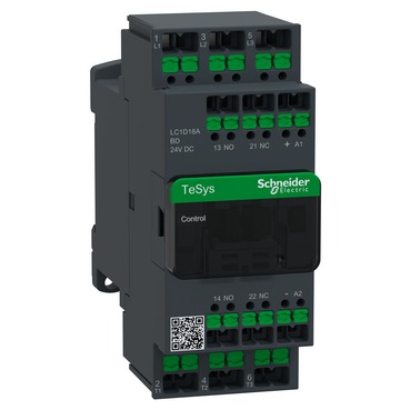 KONTAKTOR DECA 18A 3P 24V DC SNAP-IN