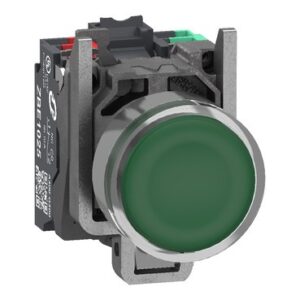 LAMPTRYCKKNAPP GRÖN LED 24V PUSH-IN