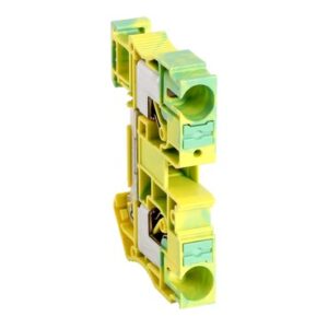 PUSH-IN PLINT 10MM2, 2 ANSL ,G/G
