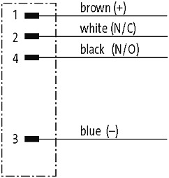 M12 M CONNECTOR STR. WITH CABLE PUR-OB 4X0,34 GREY   3M
