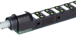 EXACT8, 10XM8, 4-POLE, MOULDED CABLE 10.0M PUR 20*0,34+2*0,7